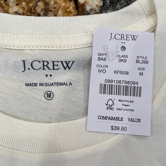 NWT J. Crew Men's Ivory W/Truck and Palm Tree Graphic Tee - Picture 4 of 8